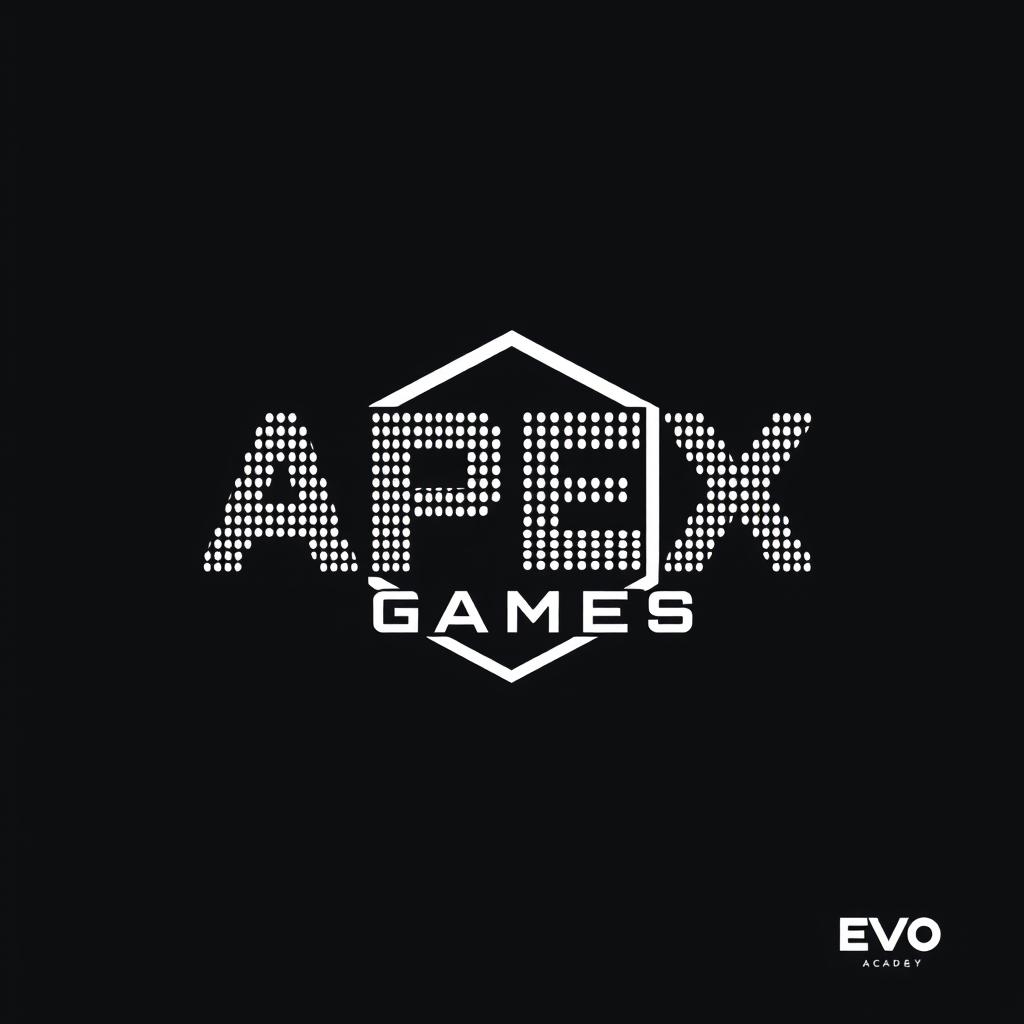 A logo design for the 'Apex Games' that prominently features the full name 'Apex Games' along with a variant of 'AG' for shorthand use on apparel