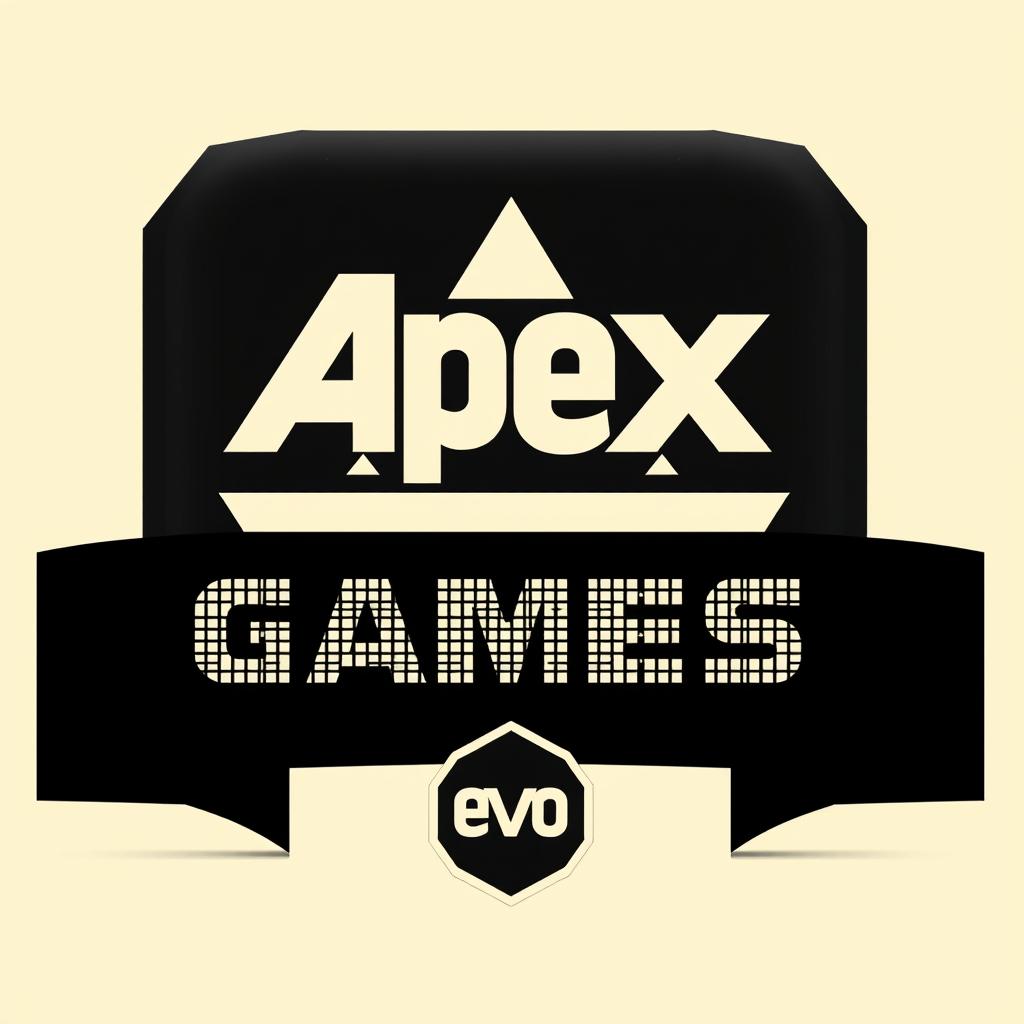A logo design for the 'Apex Games' that prominently features the name 'Apex Games' alongside a variant 'AG' for shorthand use on apparel