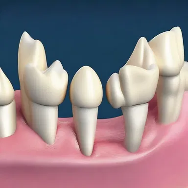 In the futuristic world, humans had evolved with titanium alveolar arches, making their teeth stronger than ever.