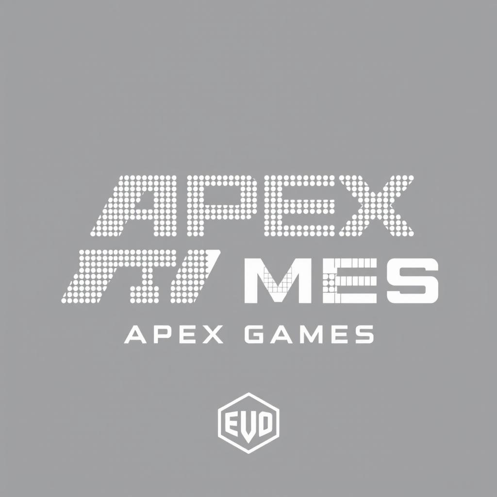 A logo design for the 'Apex Games' that prominently features the name 'Apex Games' and includes a shorthand version 'AG' for apparel usage