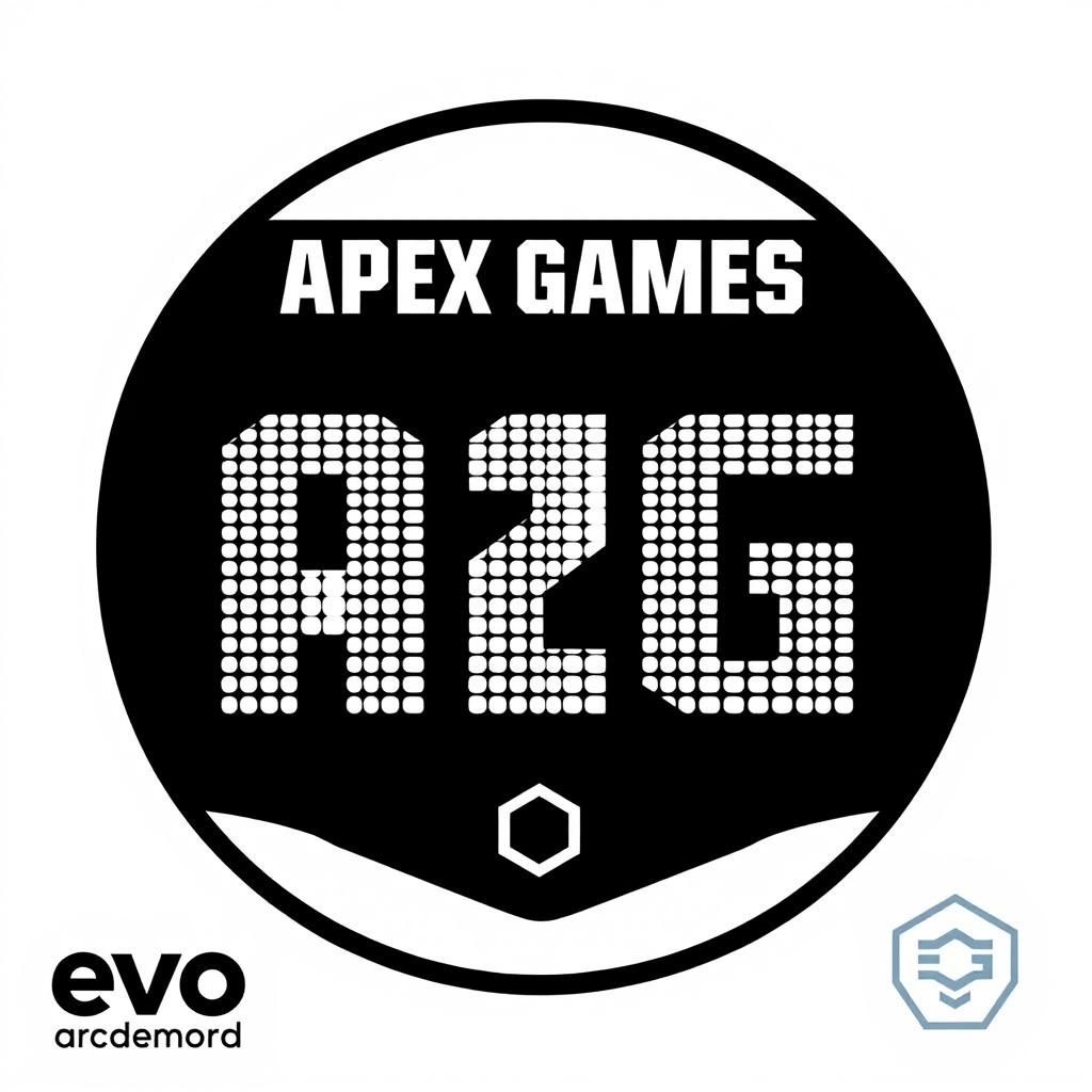 A logo design for the annual 'Apex Games' that prominently features the name 'Apex Games' with a variant 'AG' for apparel use