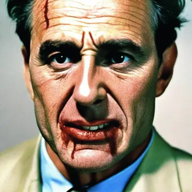 In the film, the detective's keen eye caught a trace of blood on the suspect's alveolar arch, revealing a vital clue.
