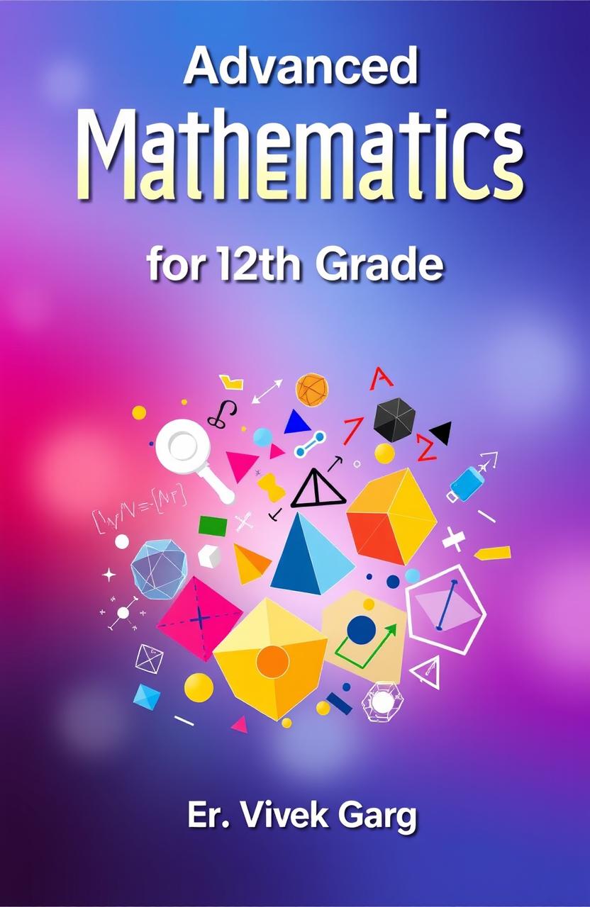 A visually appealing cover design for a mathematics book aimed at 12th grade students