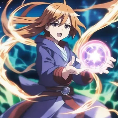 The protagonist in the anime series possesses the ability to unleash powerful spells using alveolar consonants.