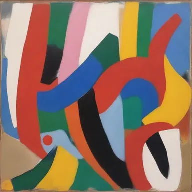 The painter used bold brush strokes to depict the alveolar consonants in the abstract artwork.