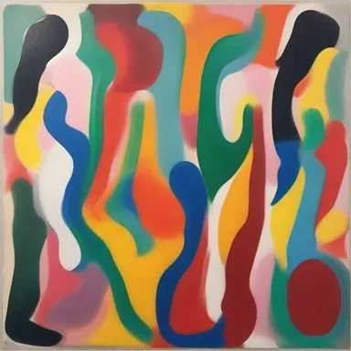 The painter used bold brush strokes to depict the alveolar consonants in the abstract artwork.