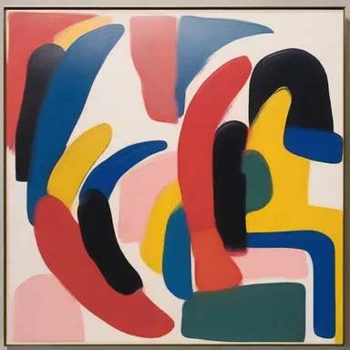 The painter used bold brush strokes to depict the alveolar consonants in the abstract artwork.