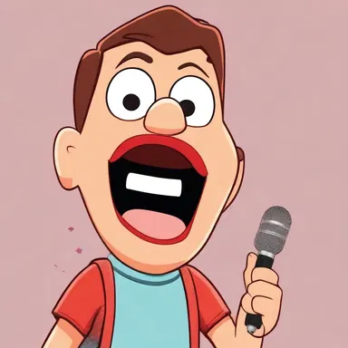 The cartoon character's voice is characterized by the frequent use of alveolar consonants, adding to its charm.