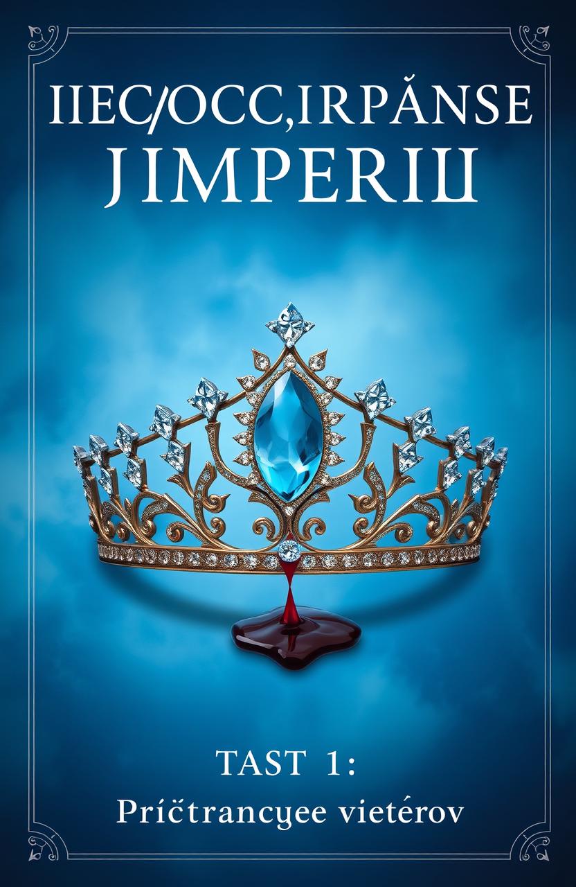 A fantasy book cover featuring the title "Непокоренные Империи" in large, bold letters at the top
