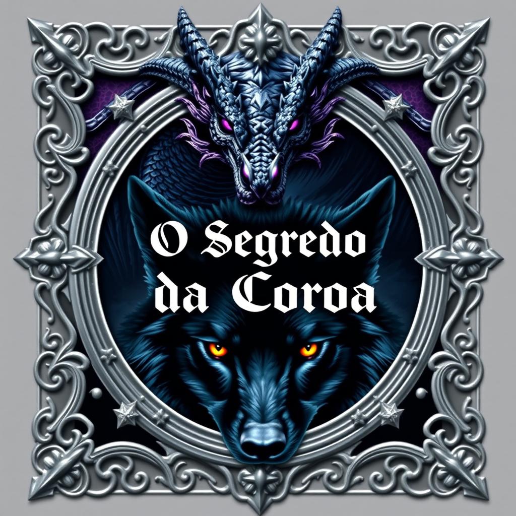 A book cover design featuring the title "O Segredo da Coroa" prominently displayed in the center