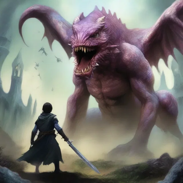 In the mystical land of Elphoria, a brave warrior battles an alveolar rhabdomyosarcoma-afflicted monster to save the kingdom.