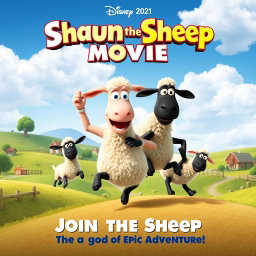 A charming movie poster for 'Shaun the Sheep Movie', released in 2021, celebrating the beloved character's cinematic adventure
