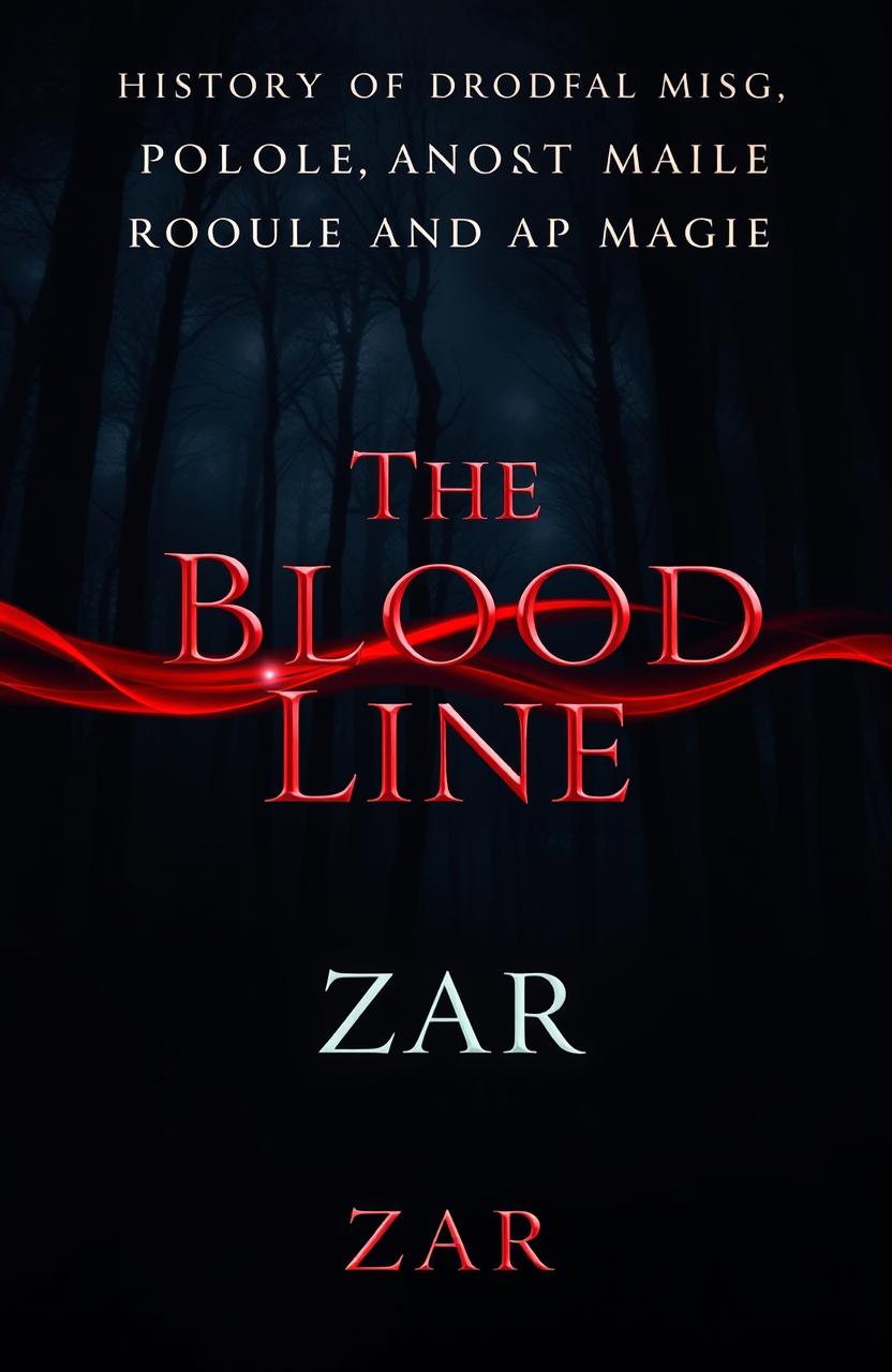 The cover of a fantasy book titled 'The Blood Line' from the 'History of Blood and Magic' series