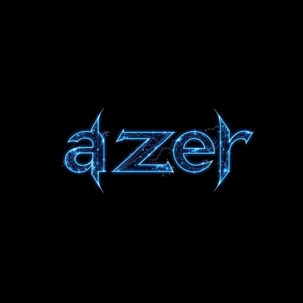 A Discord banner with a sleek black background featuring the word 'azer' prominently displayed in the middle