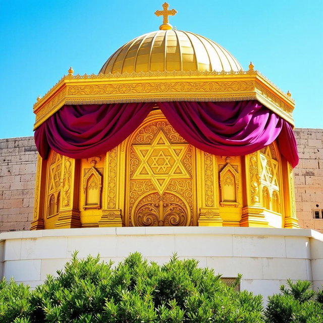Explore the Spectacular Gold Jewish Temple