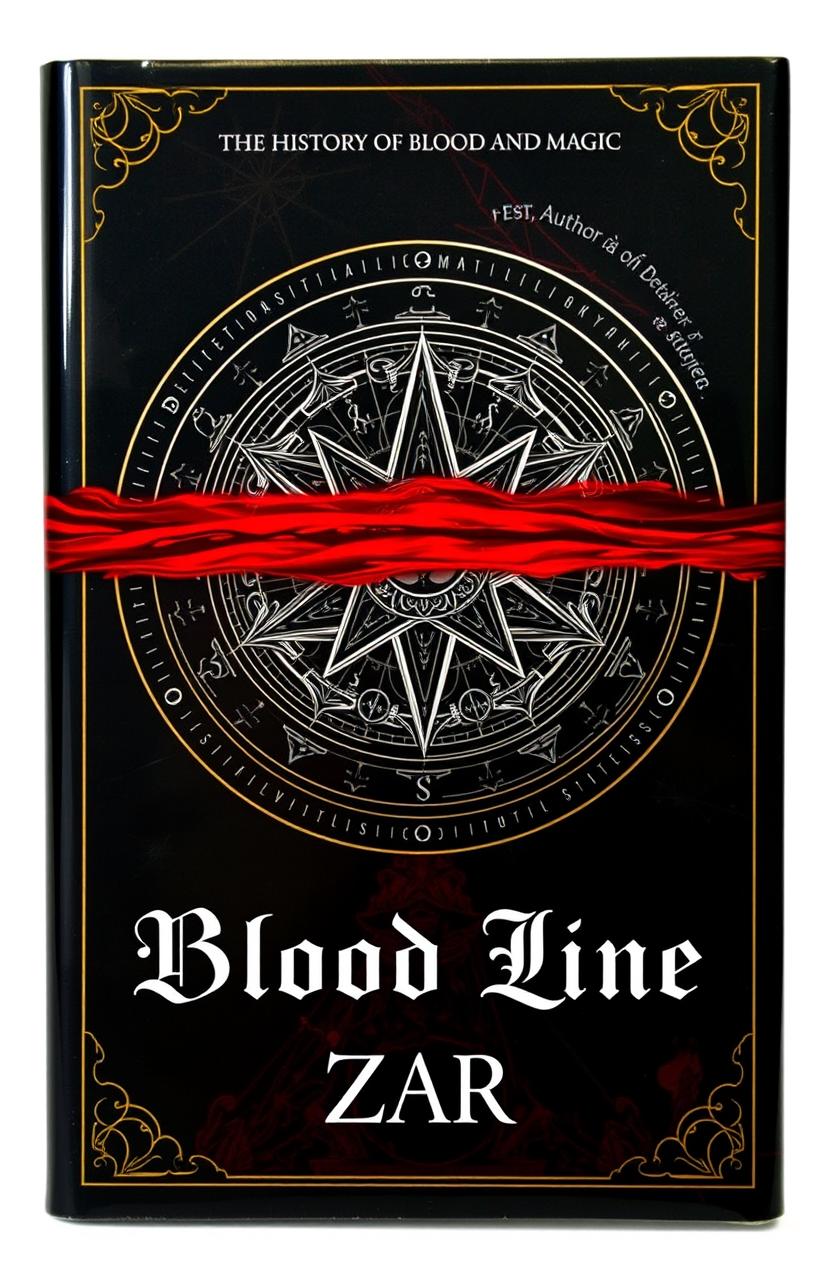 A captivating book cover for 'Blood Line' from the 'The History of Blood and Magic' series