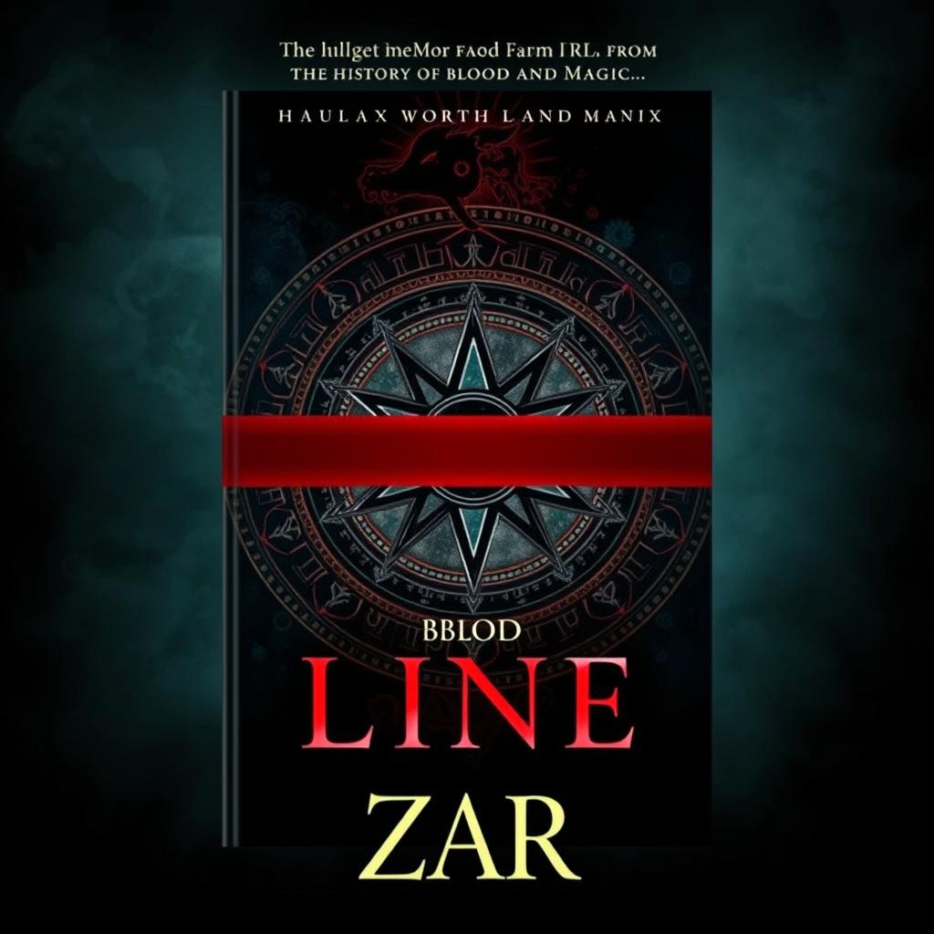 A captivating book cover for 'Blood Line' from the 'The History of Blood and Magic' series