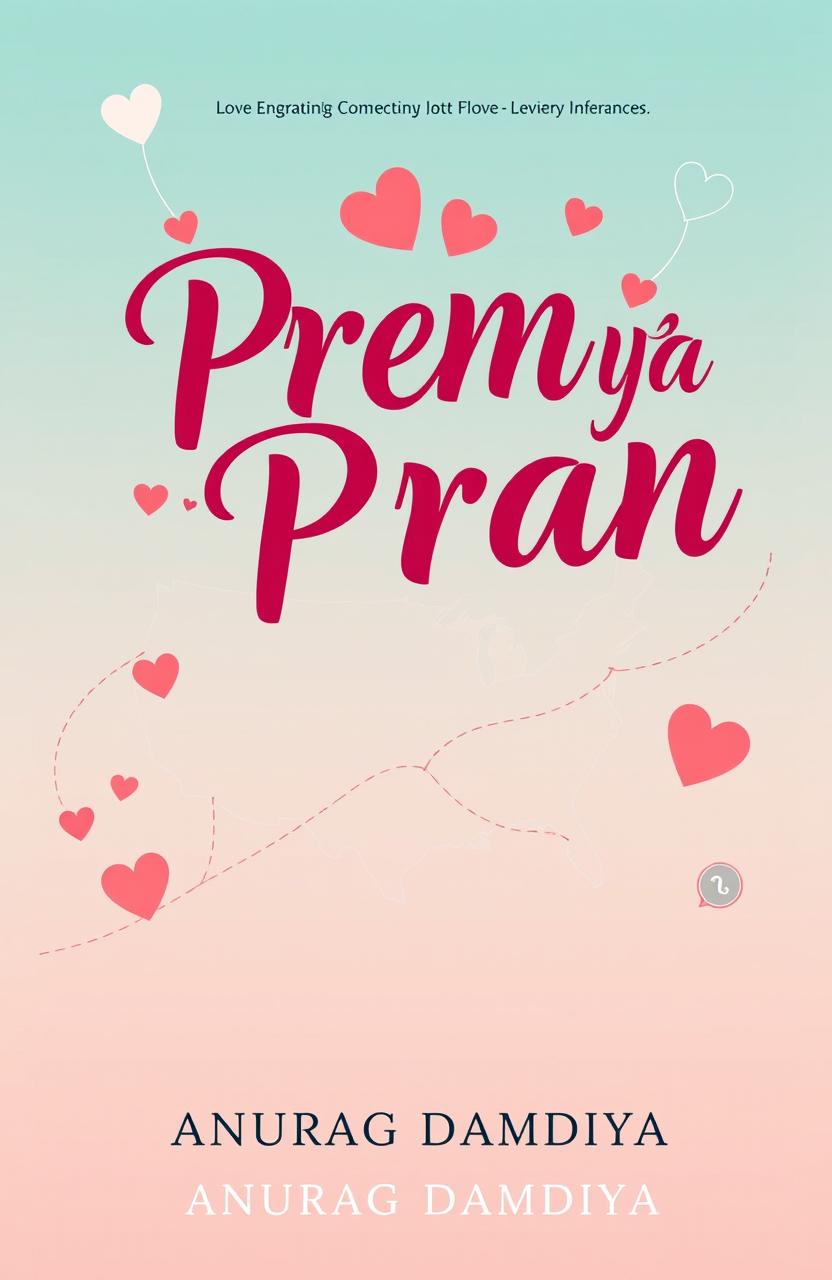 A captivating book cover design featuring the title 'Prem ya Pran' in bold, artistic typography