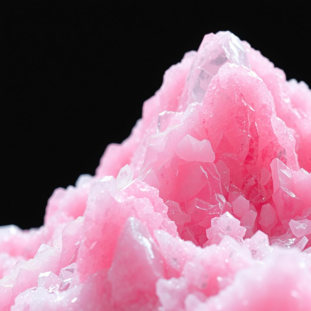 A close-up view of a pixelated Mount Everest constructed from transparent crystals