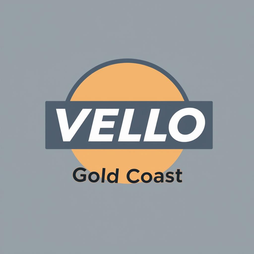 A minimalist style logo for the cycling store 'VELO Gold Coast'