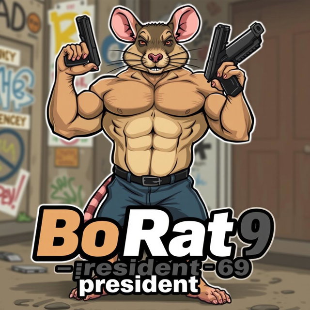 Meet the Muscular Rat: A Bodybuilder with Attitude