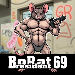 Heroic Bodybuilder Rat: Muscles & Attitude!