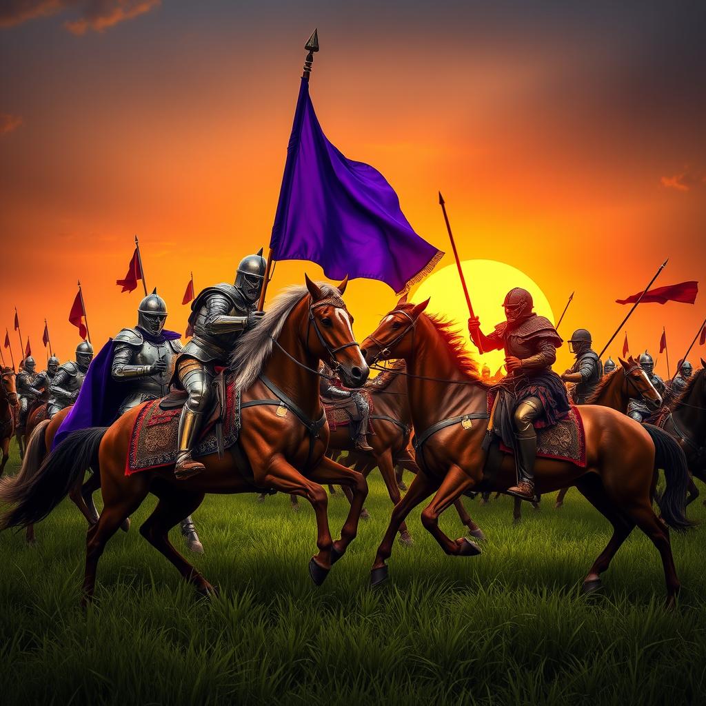 A stunning depiction of two Malay armies in the Middle Ages engaged in battle