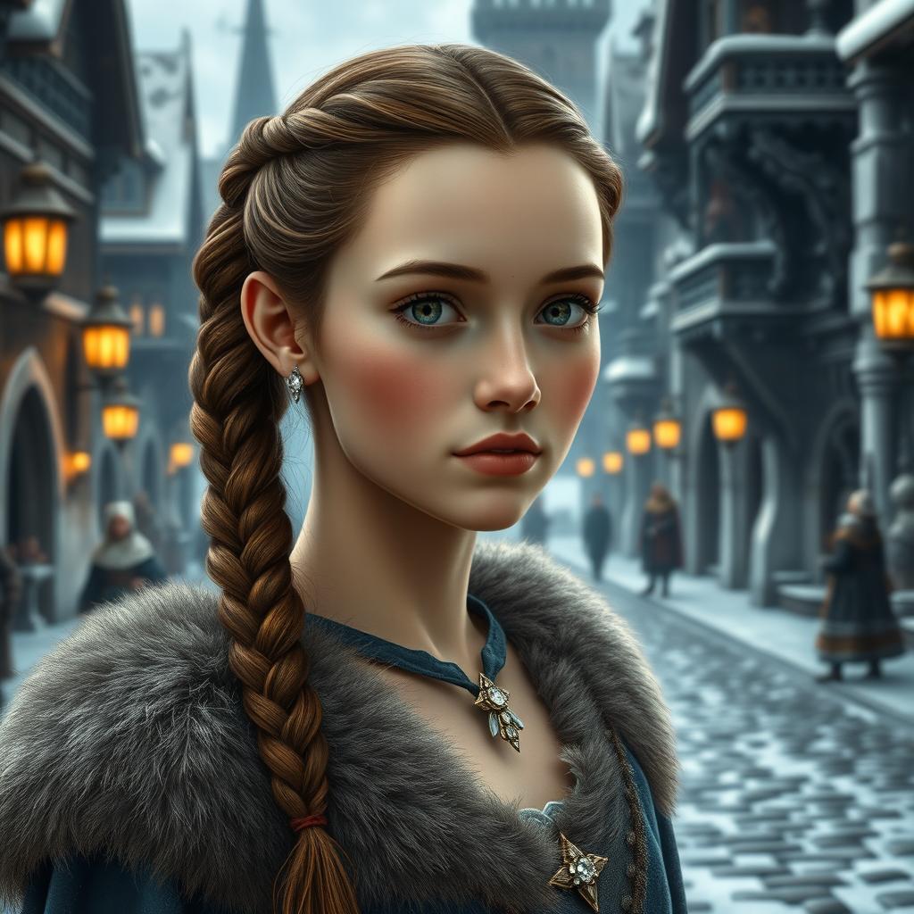 A pragmatic and intelligent 16-year-old princess from the Tsarah region, a cold, mountainous kingdom
