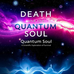 A captivating and intellectually stimulating book cover design for 'Death and the Quantum Soul: A Scientific Exploration of Survival'