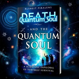 An intriguing and visually arresting book cover design for 'Death and the Quantum Soul: A Scientific Exploration of Survival'