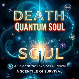 An intriguing and visually arresting book cover design for 'Death and the Quantum Soul: A Scientific Exploration of Survival'