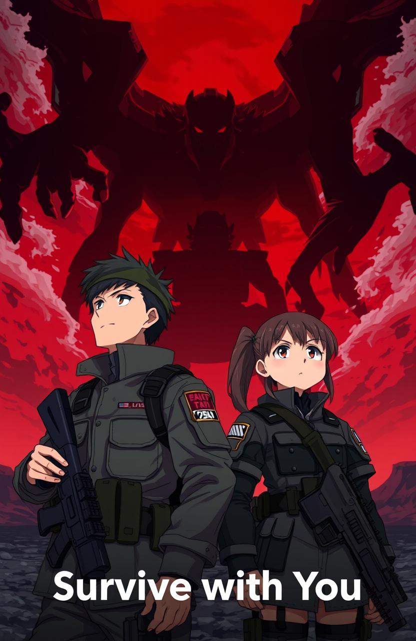 Survive With You: Intense Anime Soldier Scene