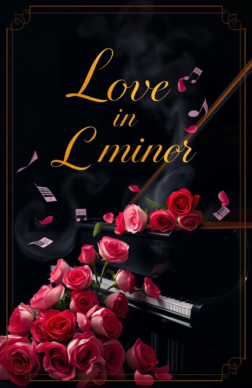 A beautifully designed novel cover for the title 'Love in C Minor'
