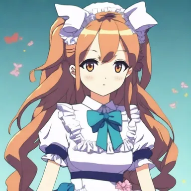 The amah in the anime had a distinctive outfit, with a frilly maid uniform and a bow in her hair.