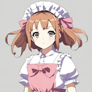 The amah in the anime had a distinctive outfit, with a frilly maid uniform and a bow in her hair.