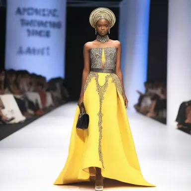 The fashion show featured avant-garde designs inspired by the amah's traditional attire, showcasing a modern twist on the classic maid outfit.