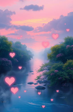 A captivating image inspired by the themes in the song 'Echoes of Heart' by Neethu Kodali