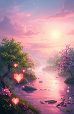 A captivating image inspired by the themes in the song 'Echoes of Heart' by Neethu Kodali