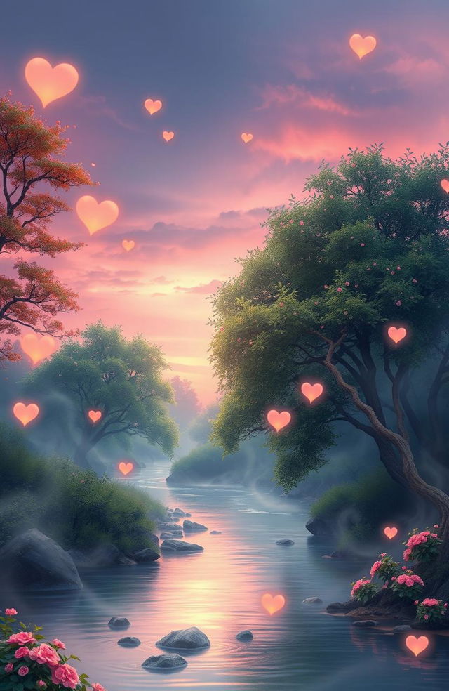 A captivating image inspired by the themes in the song 'Echoes of Heart' by Neethu Kodali