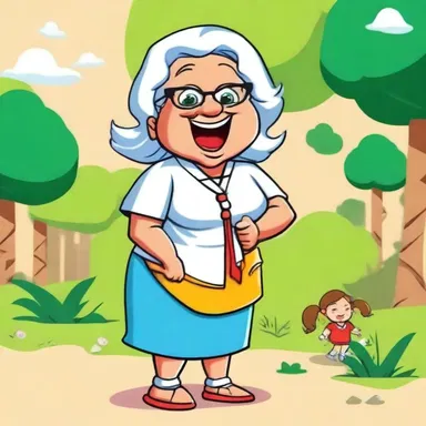 The cartoon character was a comical amah with a mischievous personality, causing chaos wherever she went.