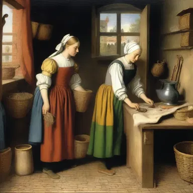 During the Renaissance period, noble households employed skilled amahs to manage the day-to-day tasks and ensure the smooth operation of the household.