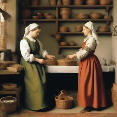 During the Renaissance period, noble households employed skilled amahs to manage the day-to-day tasks and ensure the smooth operation of the household.