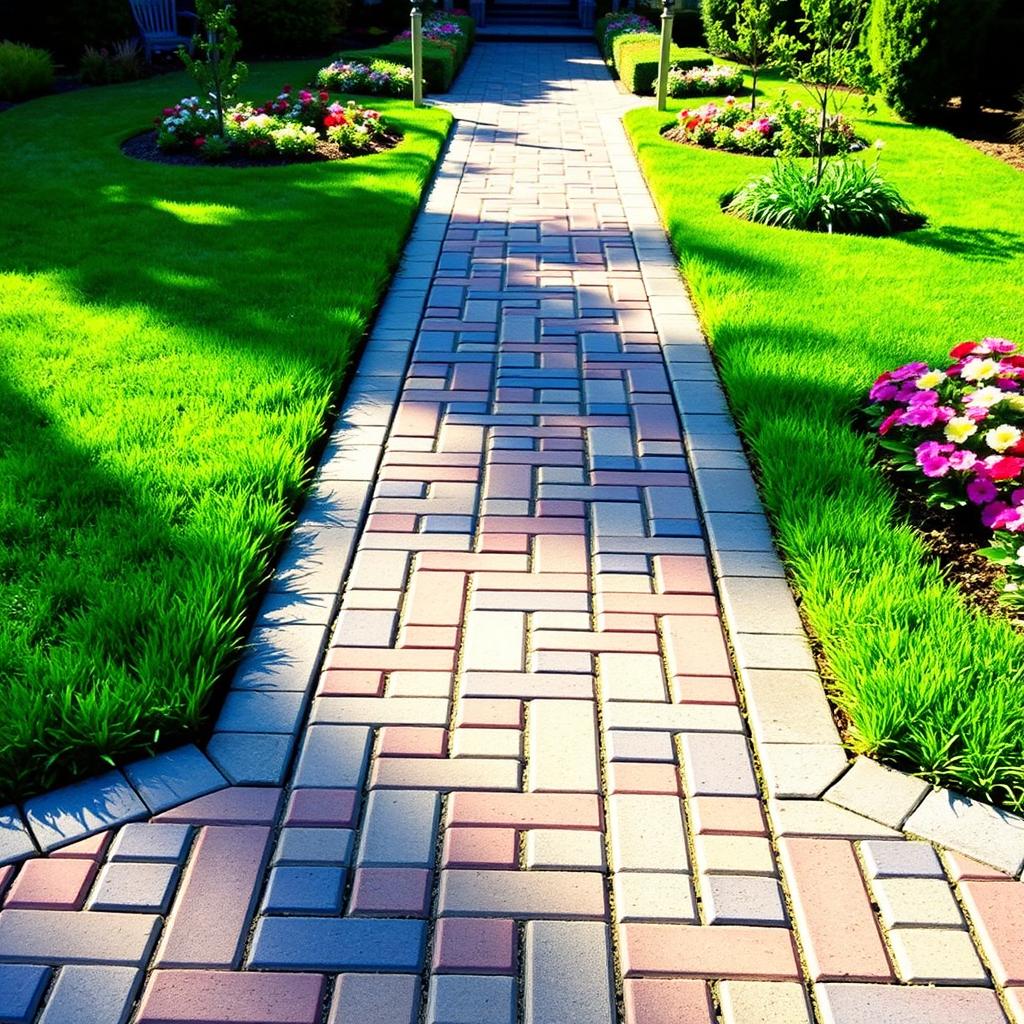 Breathtaking Interlock Block Pathway Design