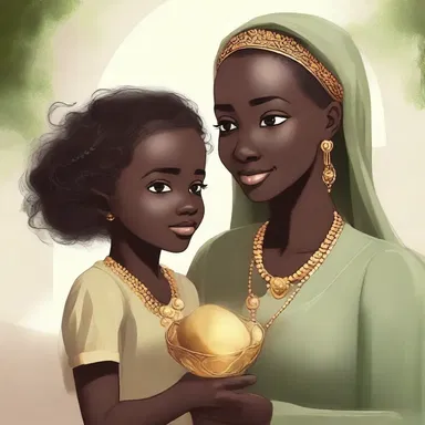The amah, with her magical abilities, was able to nourish the child of the royal family.