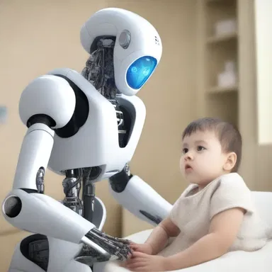 In the futuristic world, amahs were replaced by robotic caregivers who could suckle children.