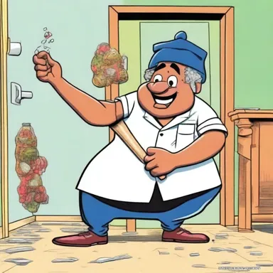 The cartoon showcased the comical adventures of an amah who had a knack for getting into trouble.
