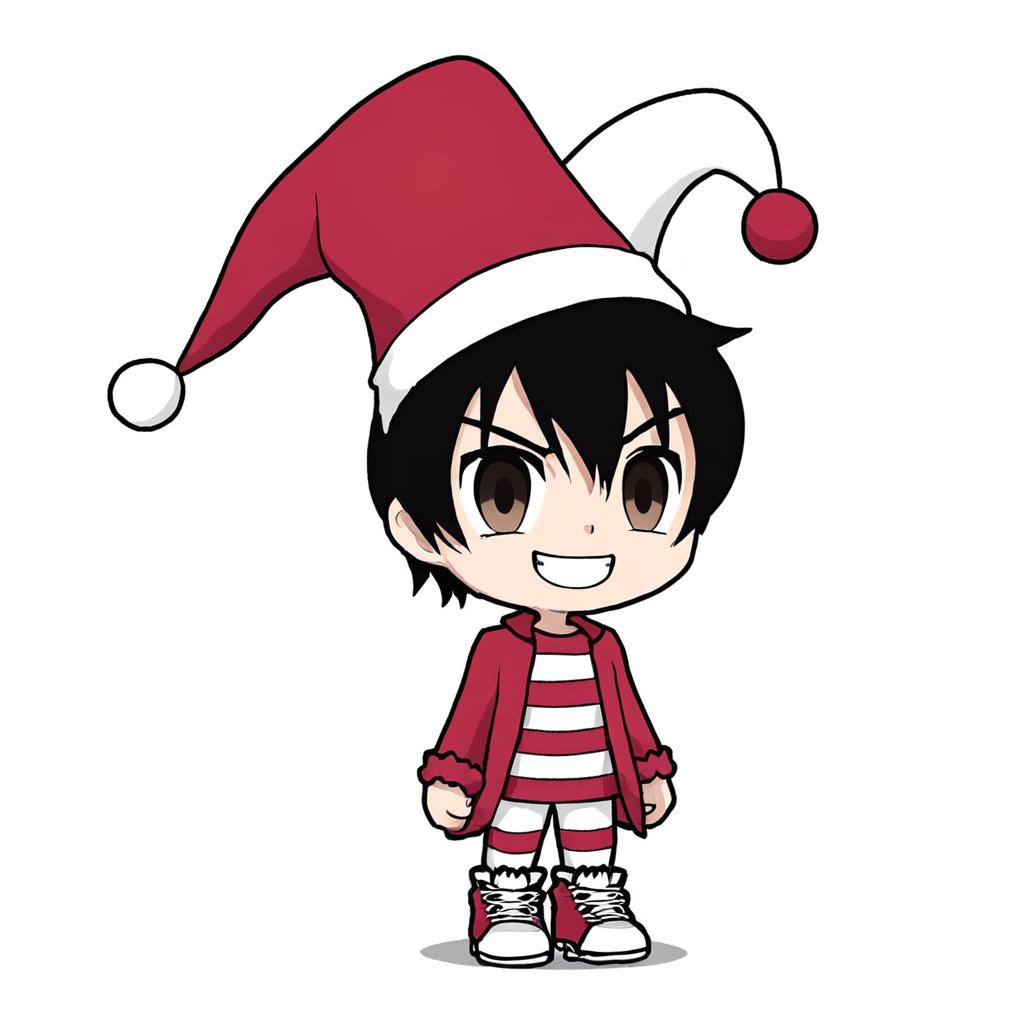 Joyful Holiday Cheer: Kids in Christmas Hats