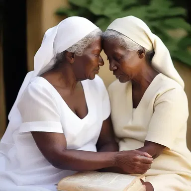 The religious scripture mentions the amah who was chosen to nurse and care for an important divine figure.