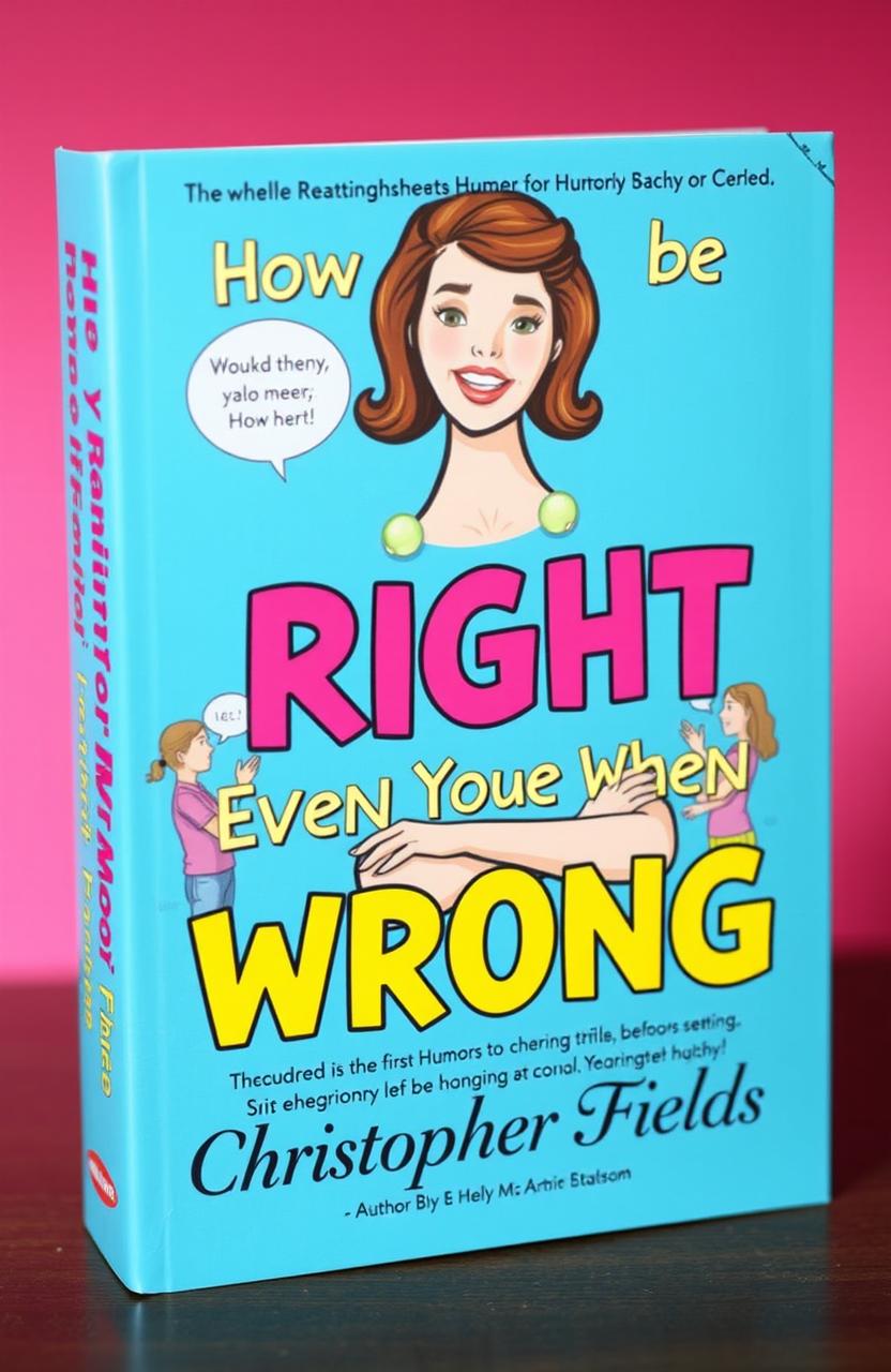 A book cover for a humorous self-help book titled 'How to be Right Even When You're Wrong'