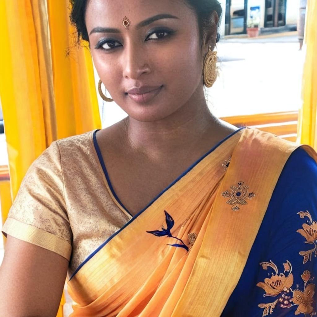 Grace in Color: A Masterpiece in Traditional Sari